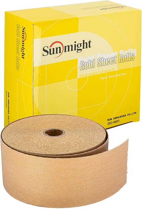 Sunmight 06106 2-3/4" x 45 yd 80 Grit PSA Sheet Roll, 2.75" X 45YRD