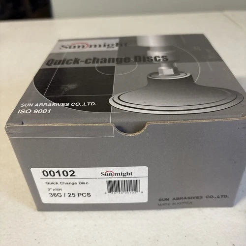 Sunmight 3" Quick Change Grinding Discs 36 Grit Box/25 00102